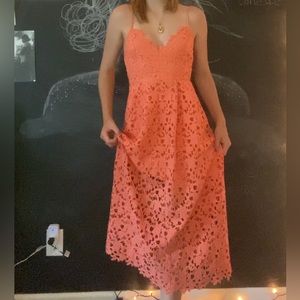 ASTR lace maxi dress